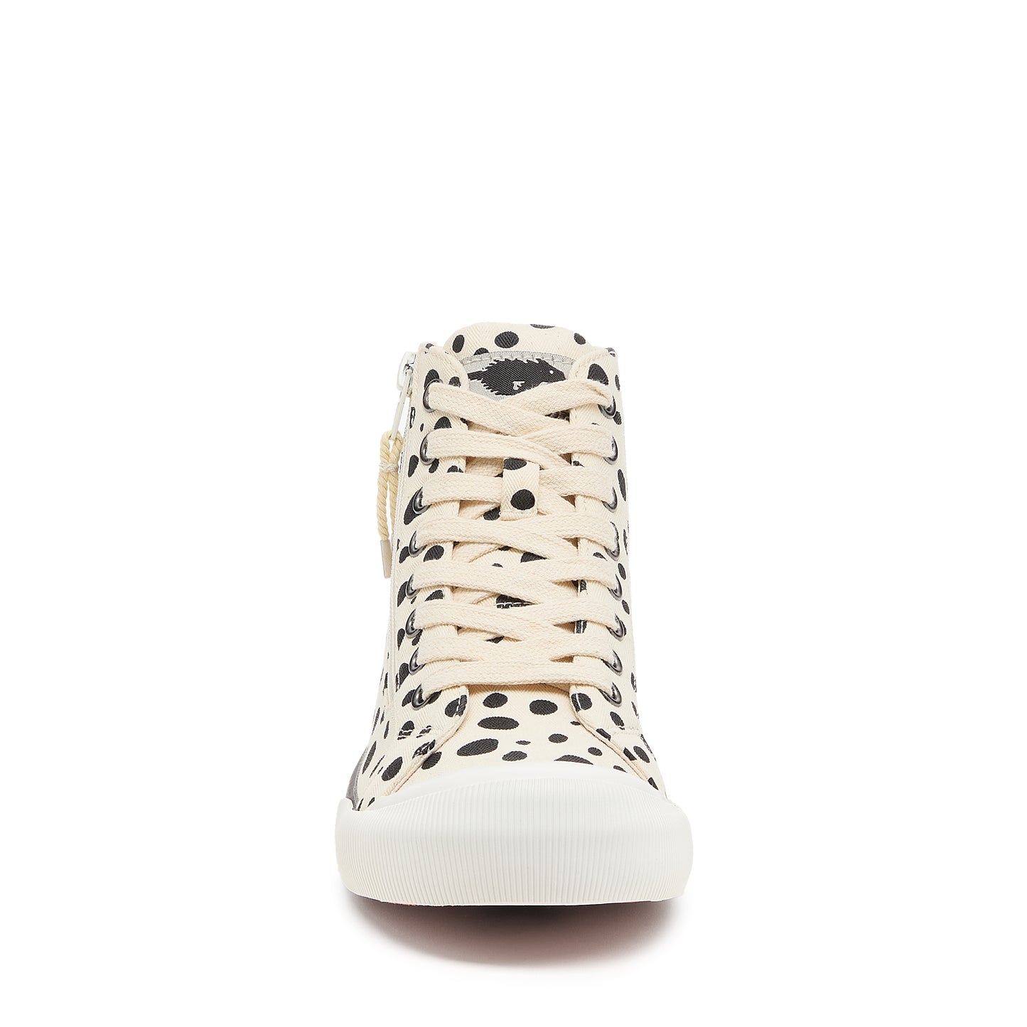 Jazzin Off White Spotty High-top Trainers