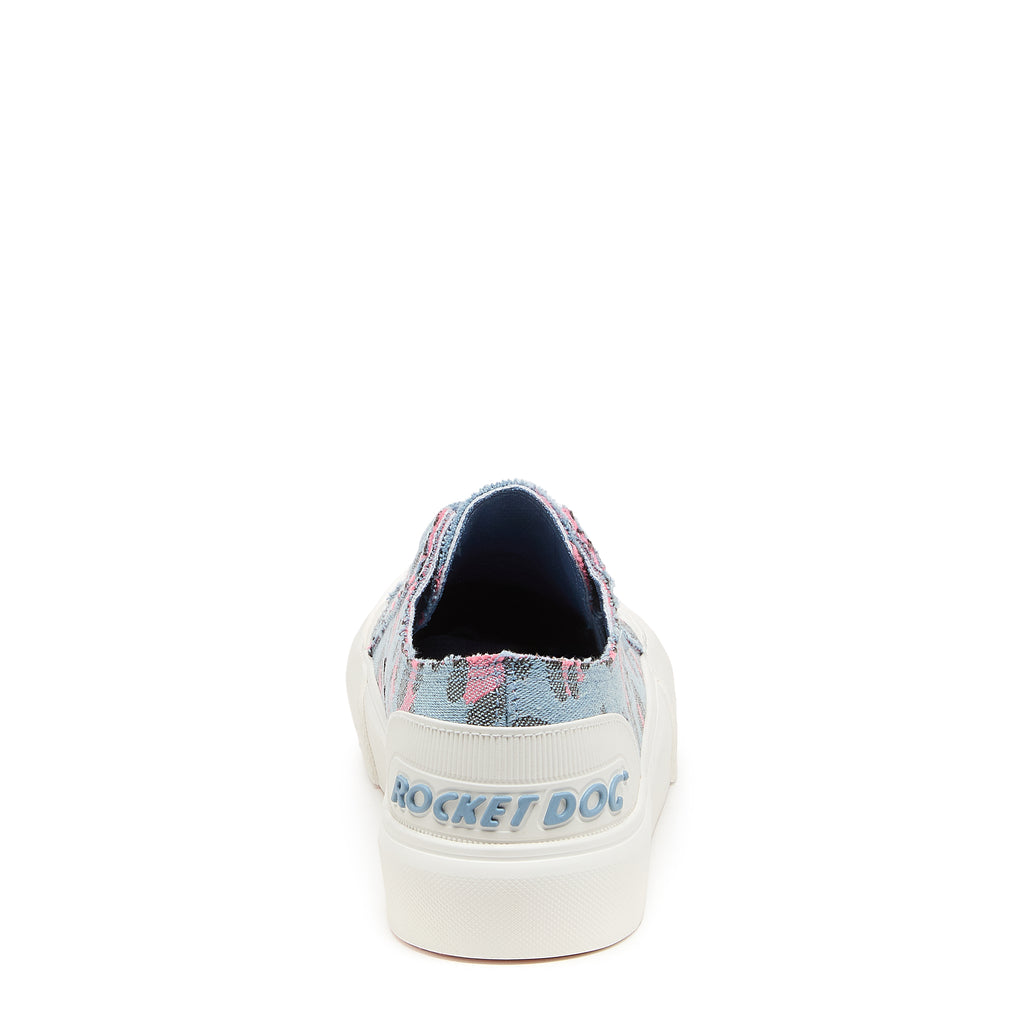 Jazzin Plus Light Blue Leopard Print Trainers