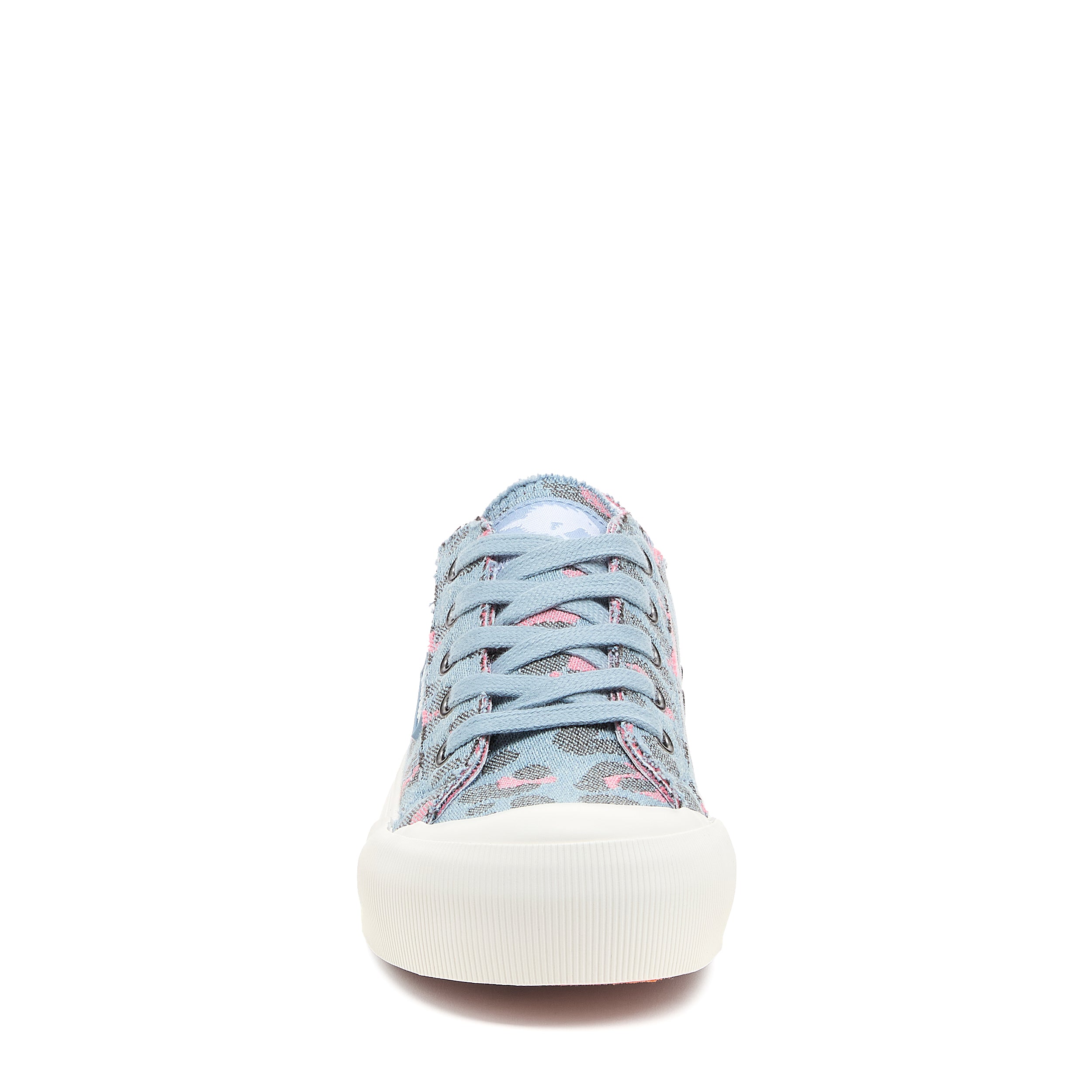 Women's Jazzin Plus Light Blue Leopard Print Trainers | Rocket Dog UK