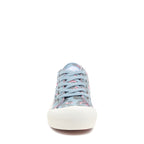 Jazzin Plus Light Blue Leopard Print Trainers