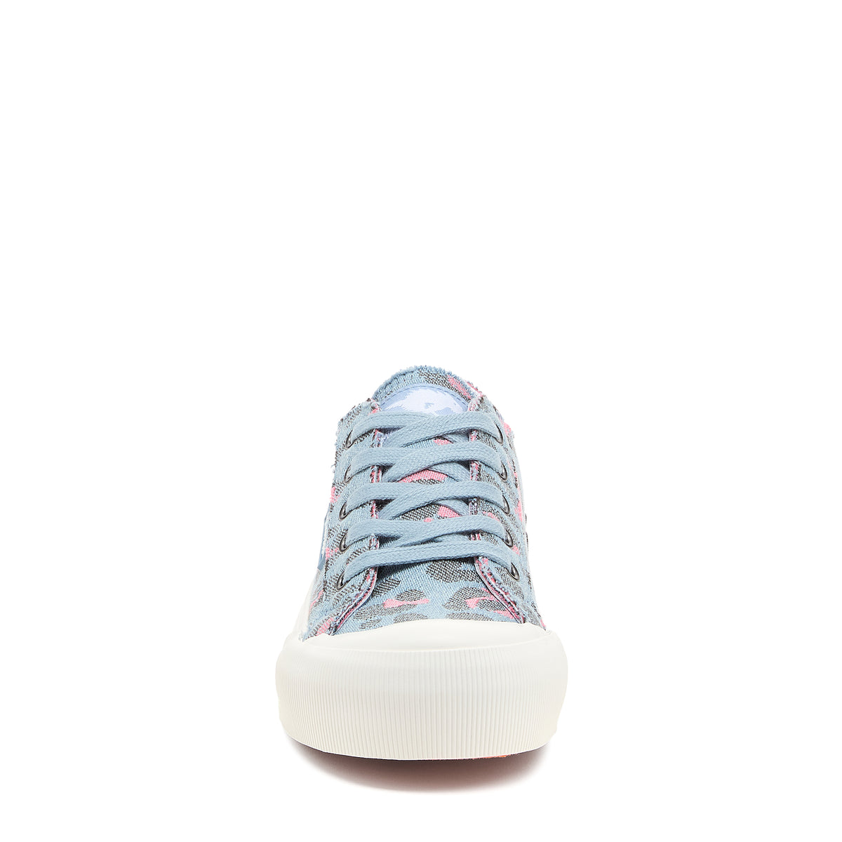 Jazzin Plus Light Blue Leopard Print Trainers