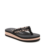 Monica Light Pink Leopard Print Flip-Flops