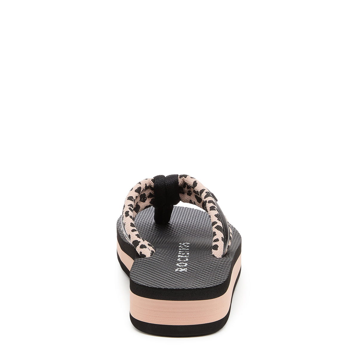 Monica Light Pink Leopard Print Flip-Flops