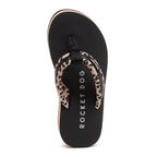 Monica Light Pink Leopard Print Flip-Flops