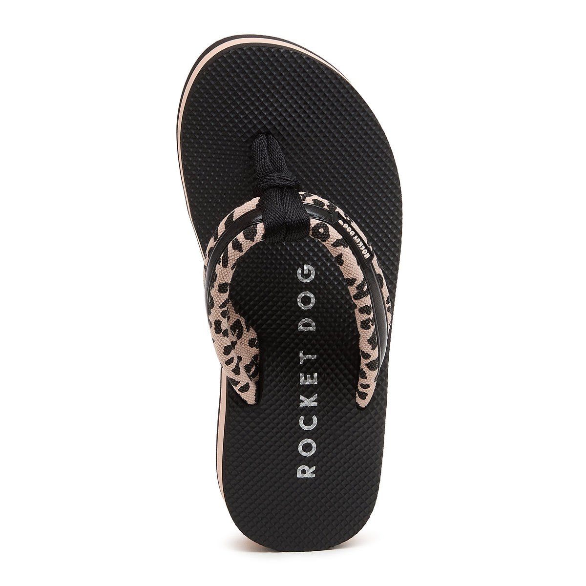 Monica Light Pink Leopard Print Flip-Flops