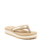 Rocket Dog Monica tan flip flop, front angle