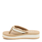 Inner side of the Monica tan flip flop
