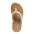Top-down view of the Monica tan flip flop