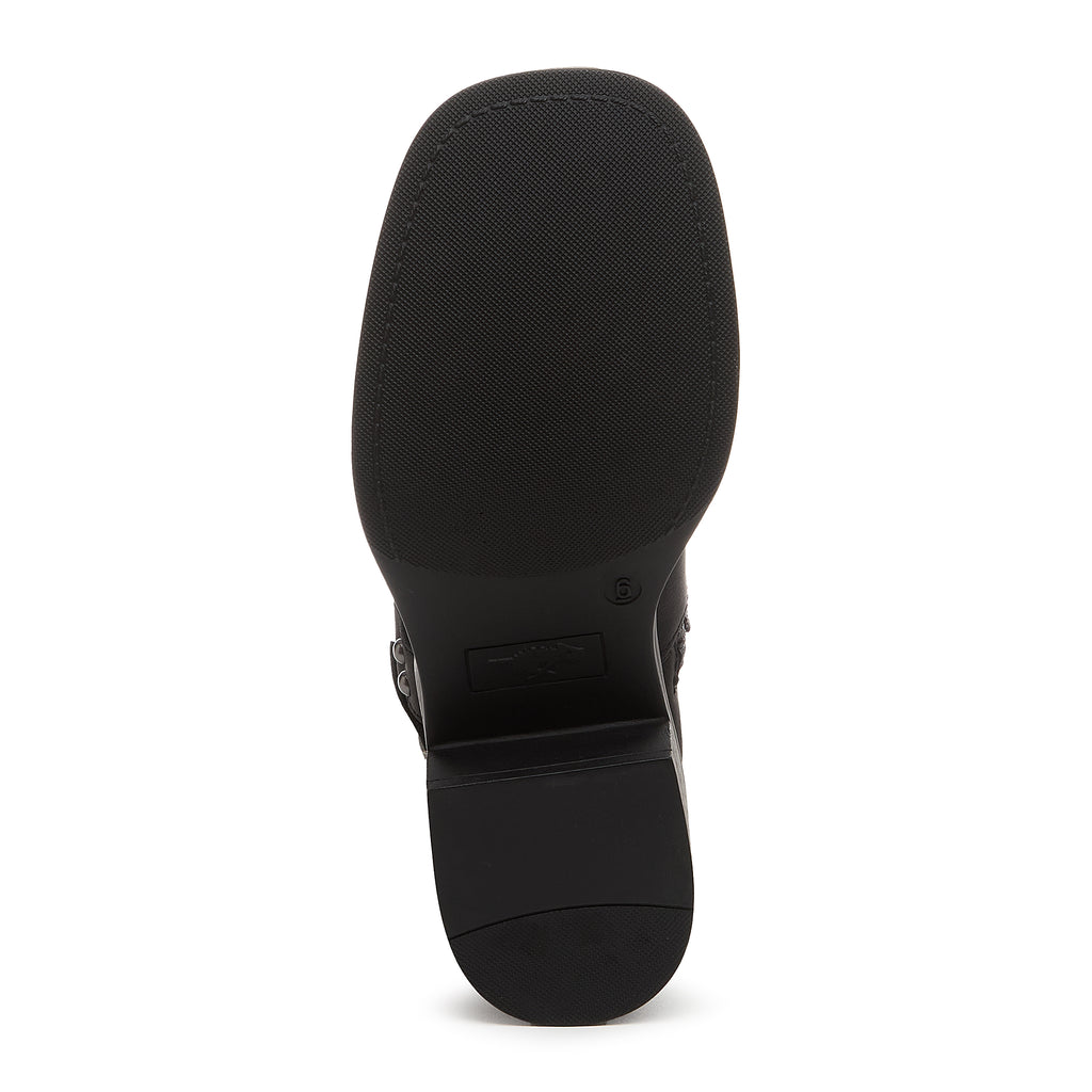 Nash Black Tall Biker Boots