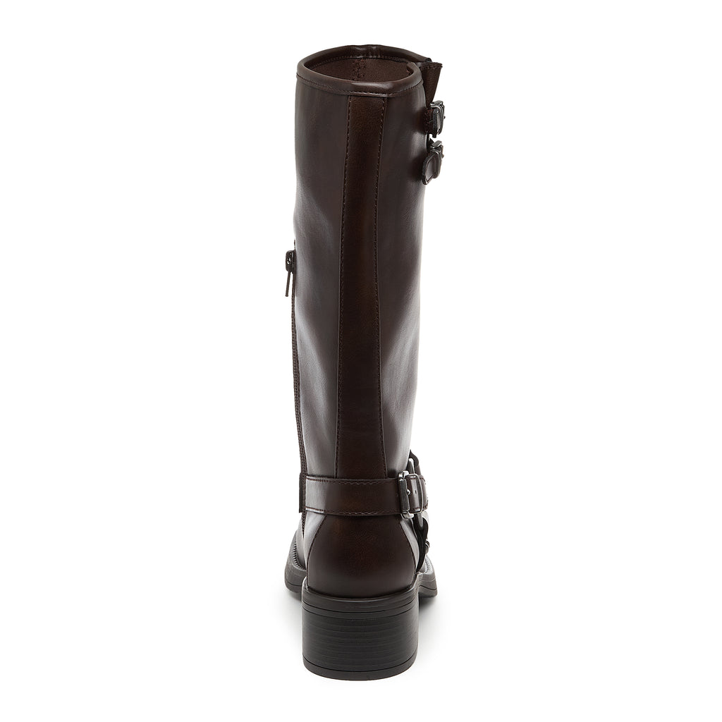 Nash Brown Tall Biker Boots