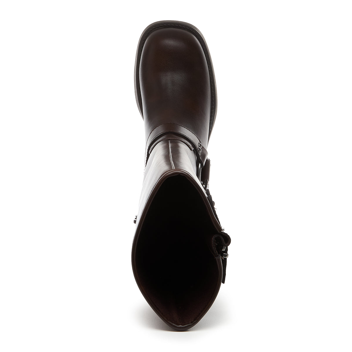 Nash Brown Tall Biker Boots