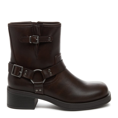 Nino Brown Biker Boots