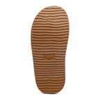 Relax Tan Mule Slippers camel slippers sole view showing ridged tread and Rocket Dog logo detail