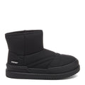 Ryder Black Slipper Boots casual boot side view showing Rocket Dog side badge, ankle height and black sole