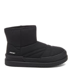 Ryder Black Slipper Boots casual boot side view showing Rocket Dog side badge, ankle height and black sole