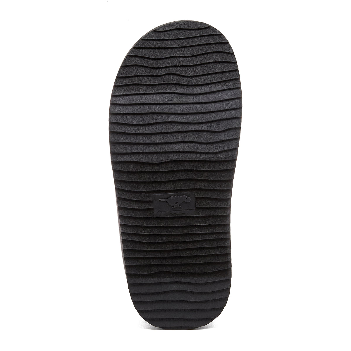 Ryder Black Slipper Boots casual boot outsole view showing black tread pattern and Rocket Dog sole logo