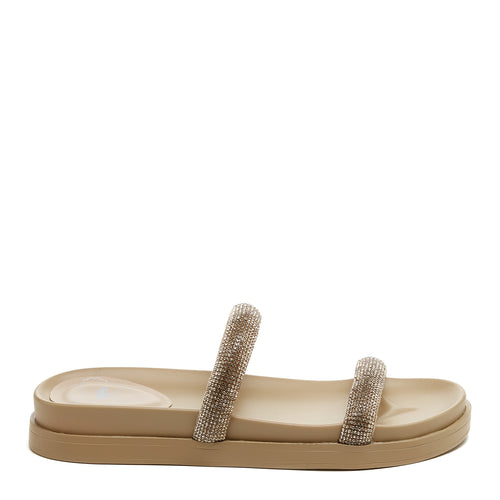 Sparkle Camel Slide Sandals