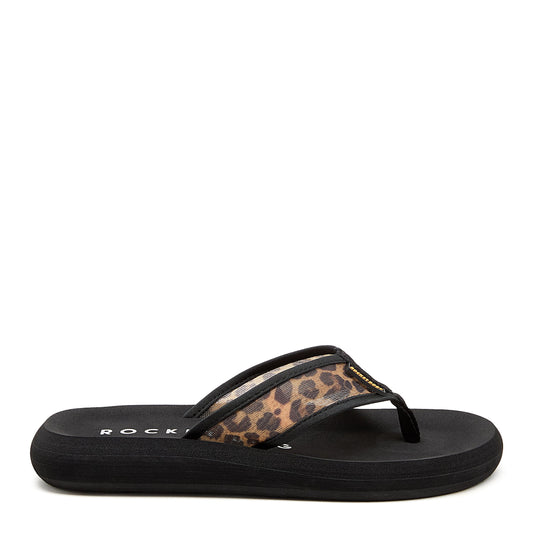 Spotlight Leopard Mesh Flip Flops | Women's flip flop | Rocket Dog