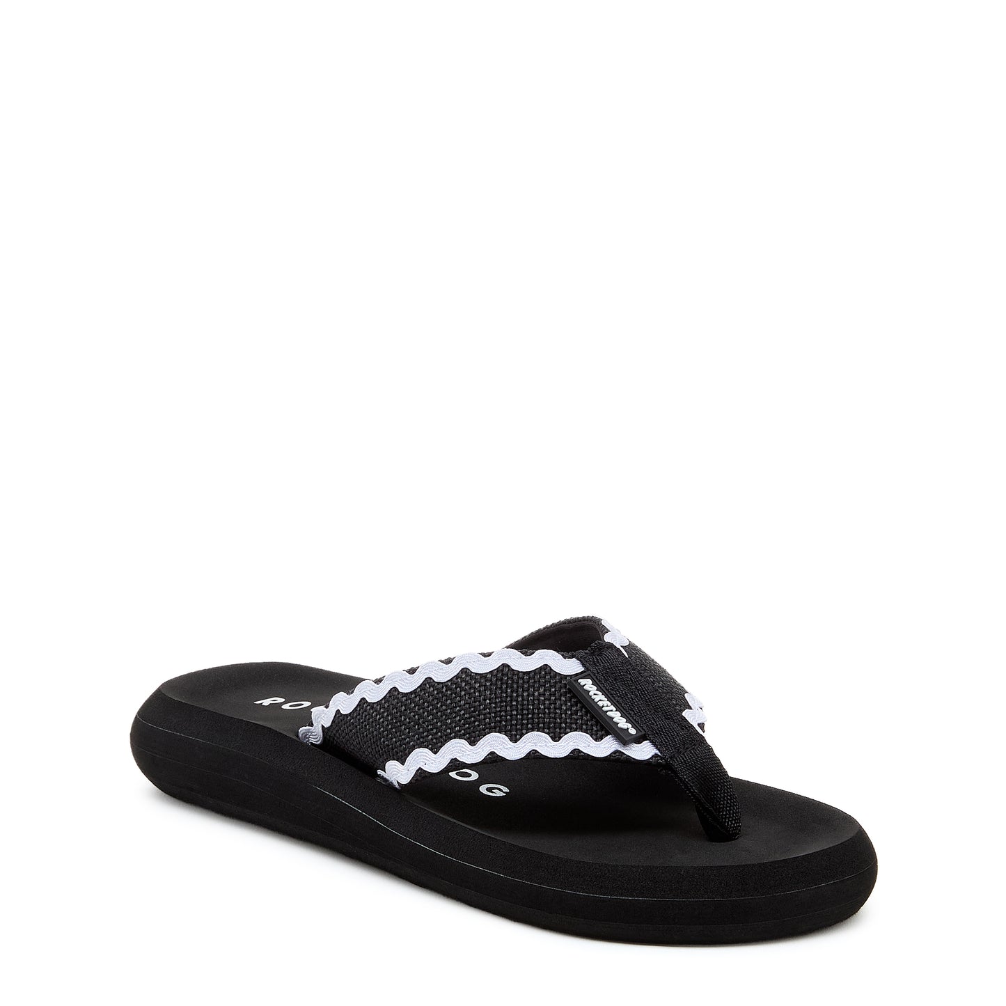 Spotlight Black Waves Flip-flops