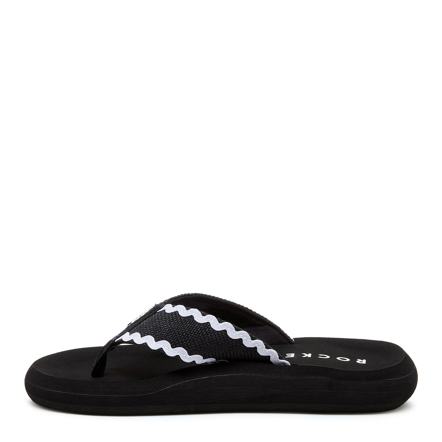 Spotlight Black Waves Flip-flops