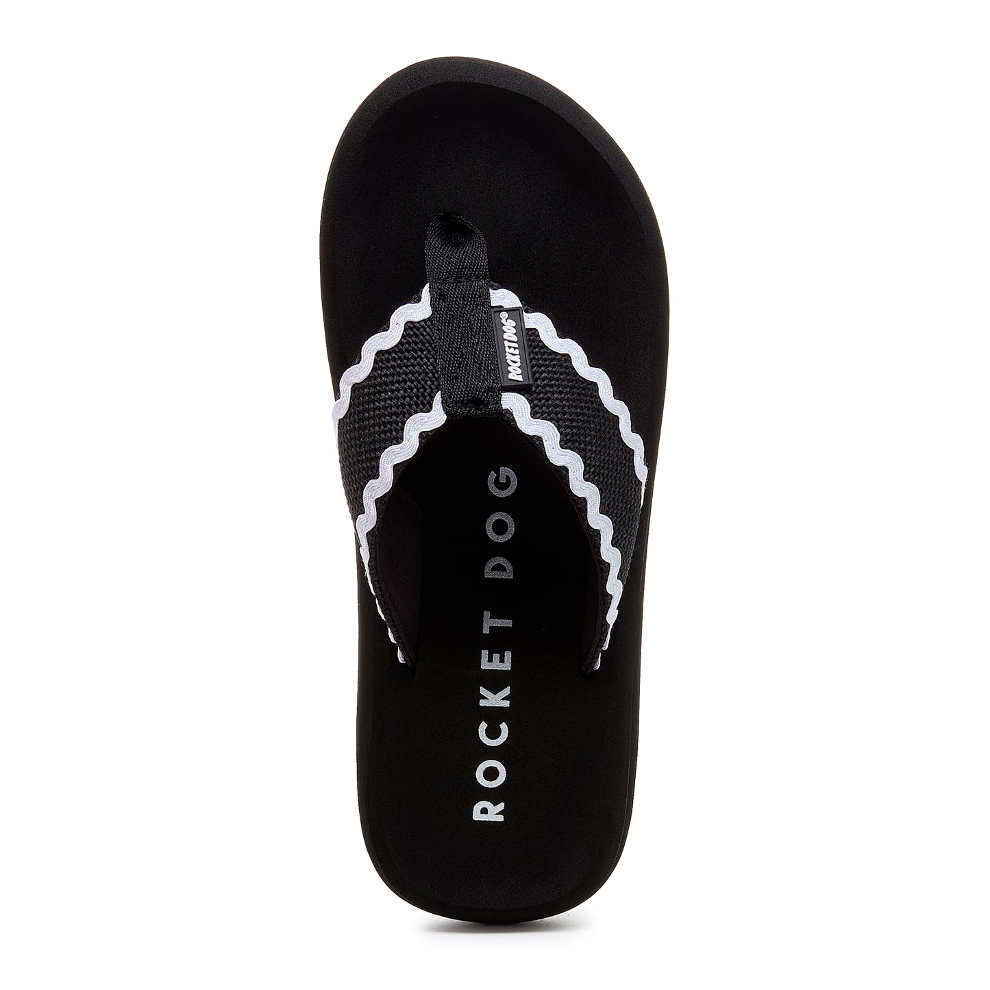 Spotlight Black Waves Flip-flops