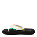 Inner side of the Spotlight white waves flip flop