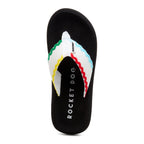 Top-down view of the Spotlight white waves flip flop