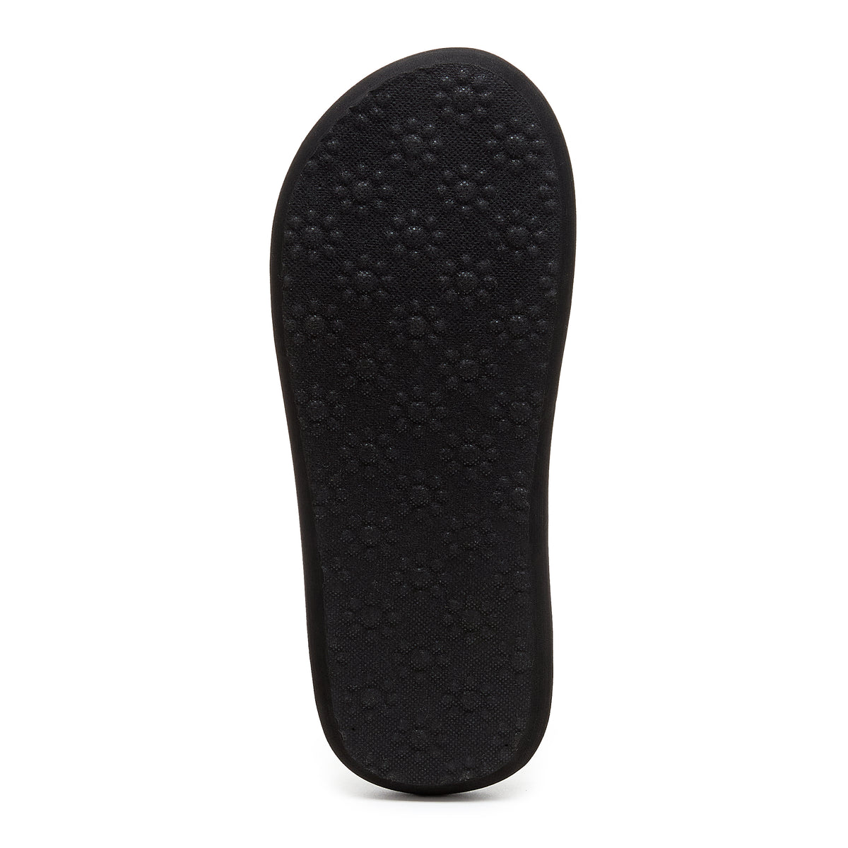 Black outsole of the Rocket Dog Spotlight white waves flip flop