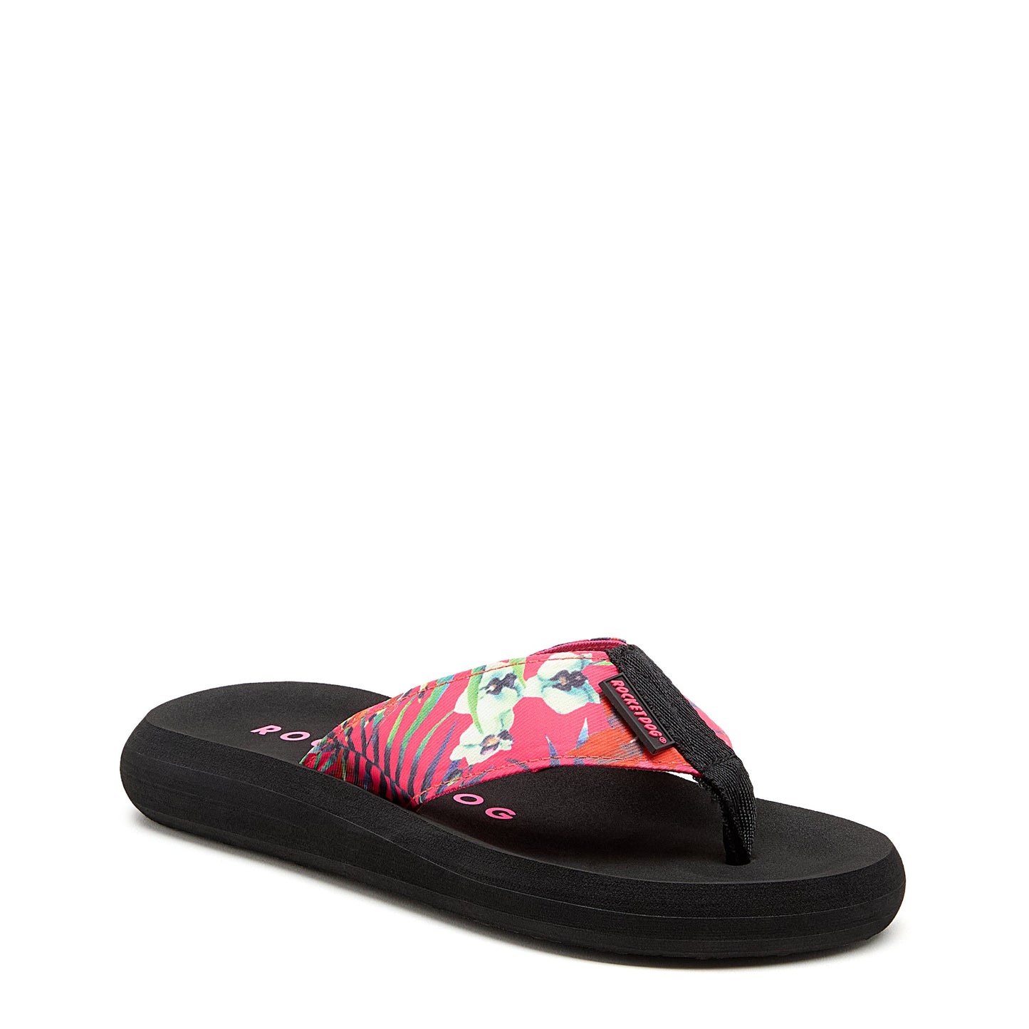 Spotlight Pink Tropix Flip Flops | Women's flip-flop by Rocket Dog