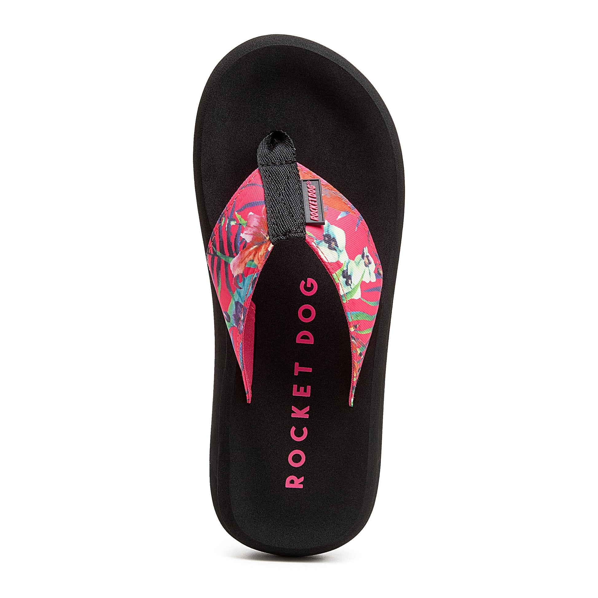 Spotlight Pink Tropix Flip Flops | Comfort detail | Women's flip-flop | Rocket Dog