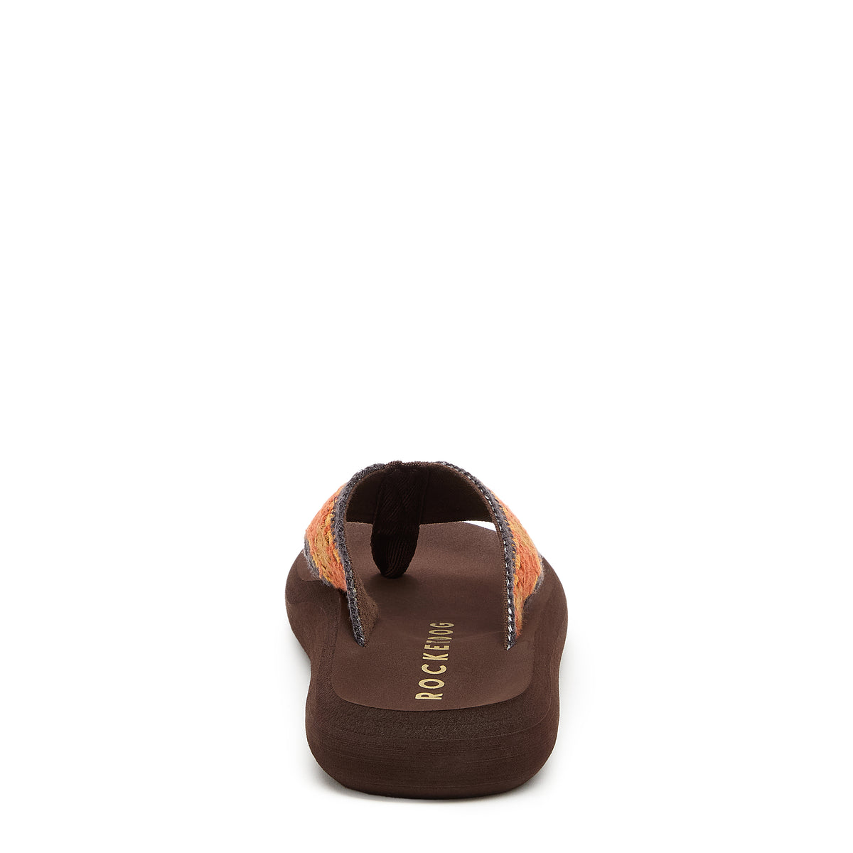 Spotlight Embroidered Brown Flip-Flops