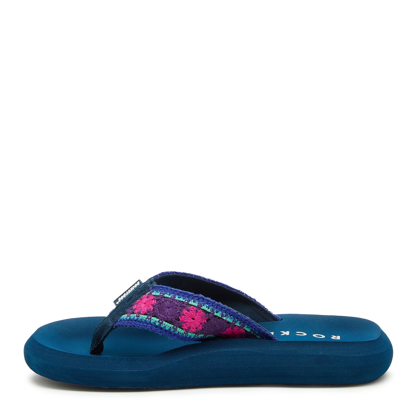 Spotlight Embroidered Purple Flip-Flops