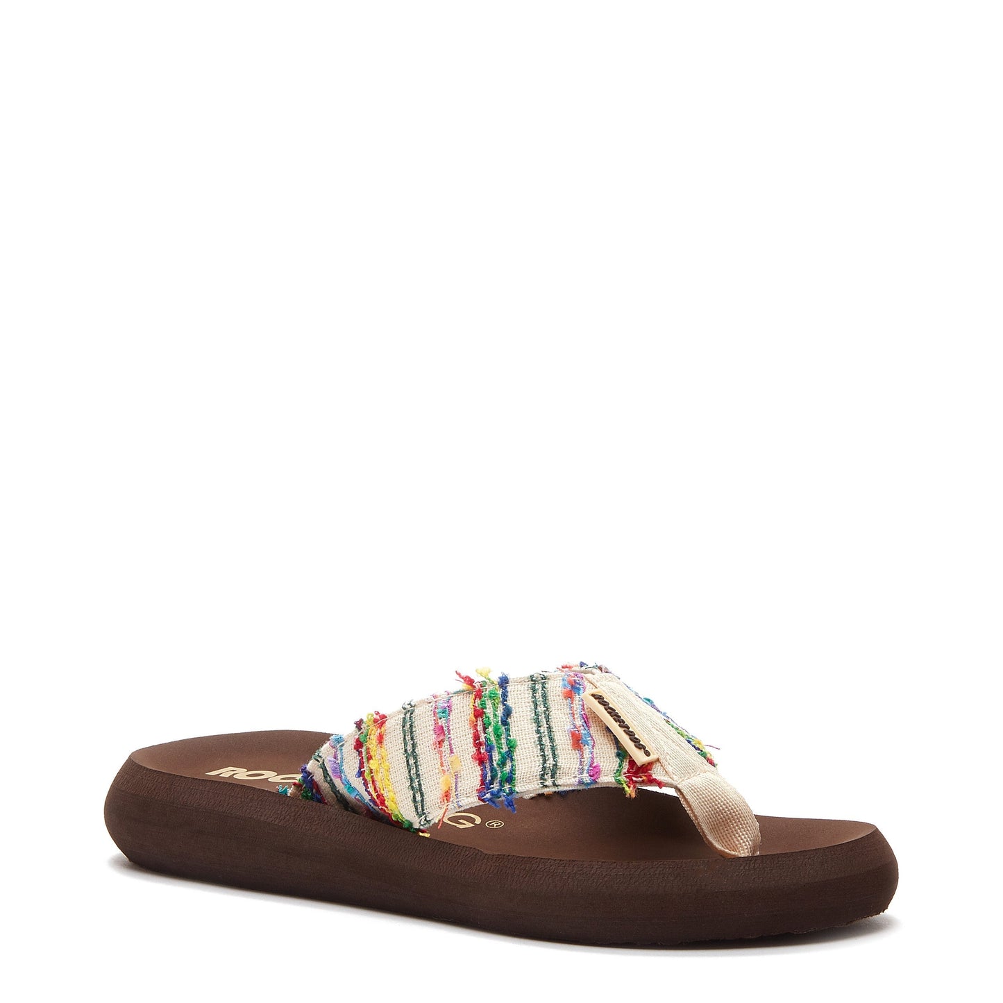 Spotlight Color Stripe Flip Flop | Mesh women's flip-flop
