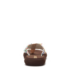 Spotlight Color Stripe Flip Flop | Brown EVA platform footbed | comfortable women's flip-flop