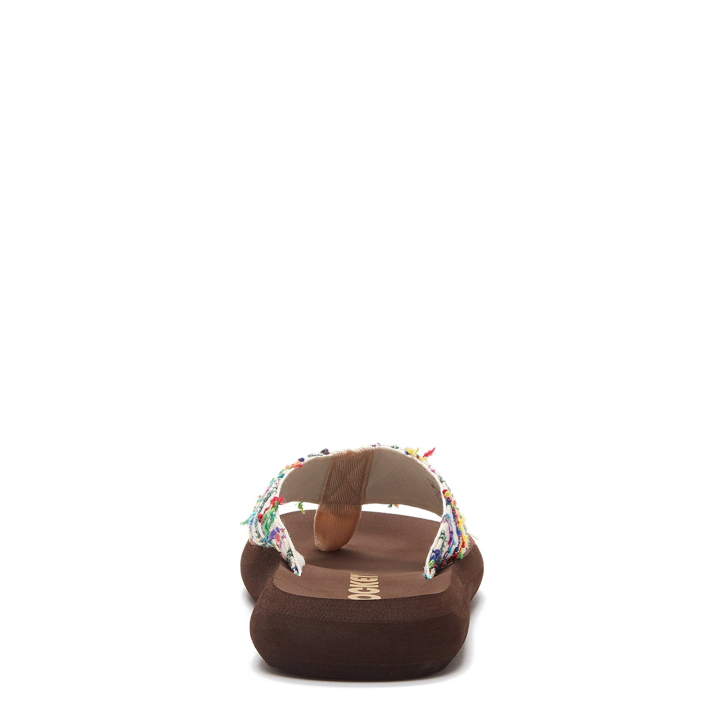 Spotlight Color Stripe Flip Flop | Brown EVA platform footbed | comfortable women's flip-flop