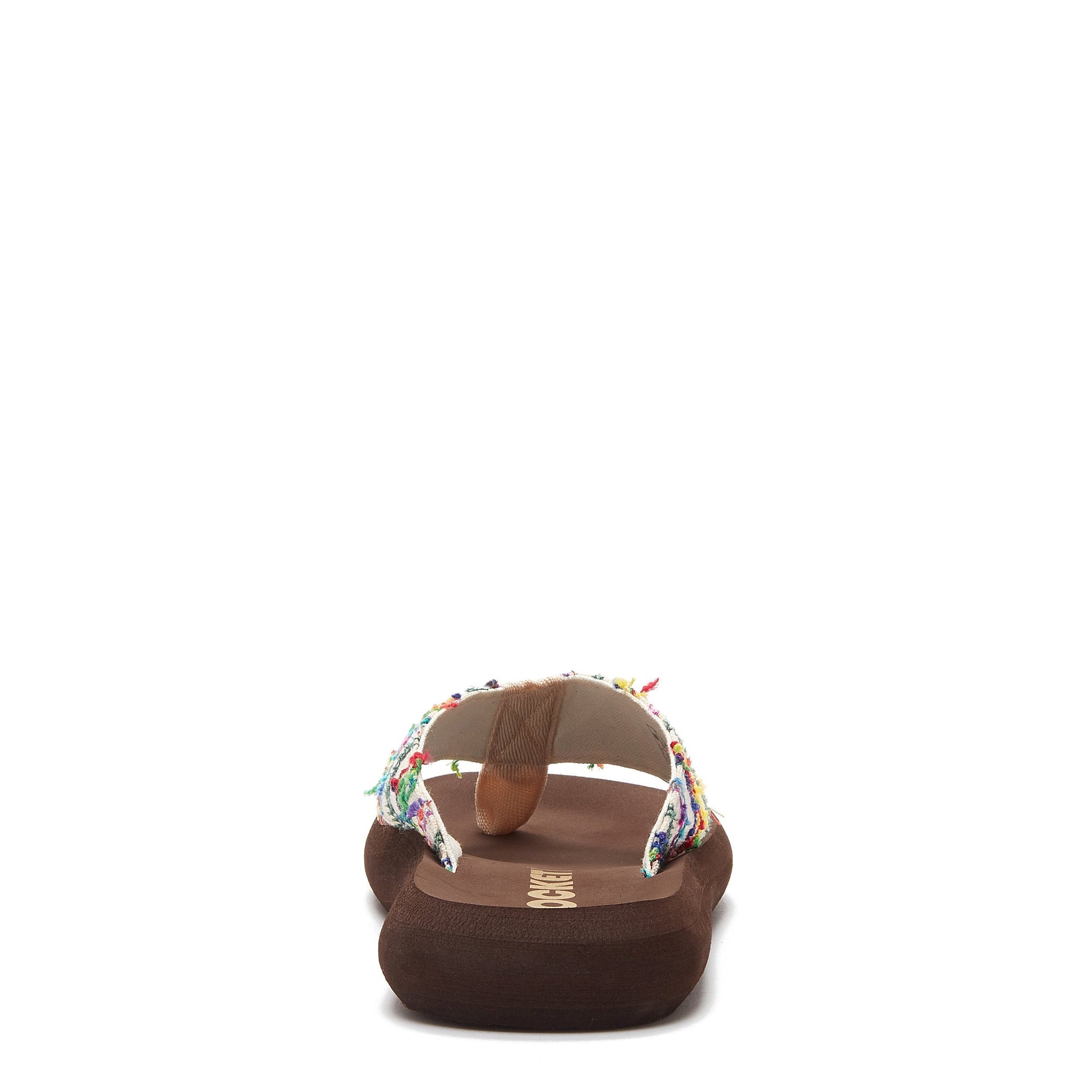 Spotlight Color Stripe Flip Flop | Brown EVA platform footbed | comfortable women's flip-flop