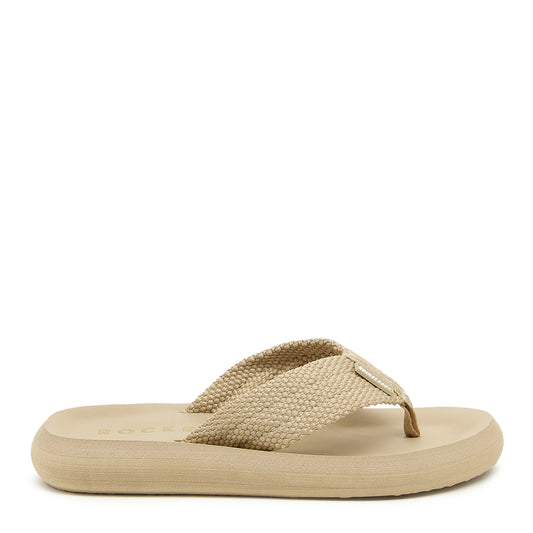 Sunset Taupe Webbing Flip-Flops