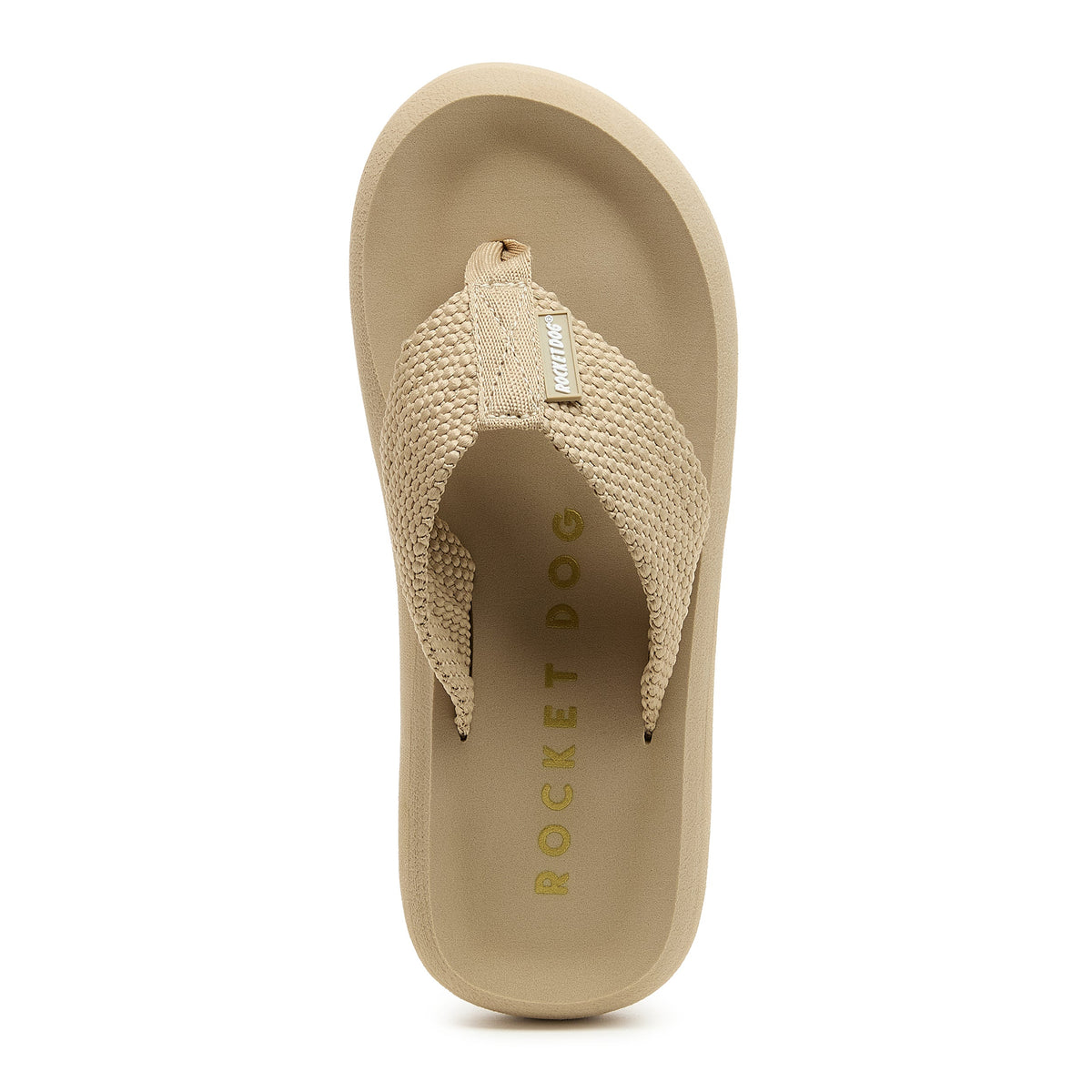 Rocket Dog Sunset Taupe Webbing Women’s Flip-Flops