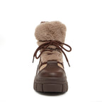Tiger Taupe Chunky Boots