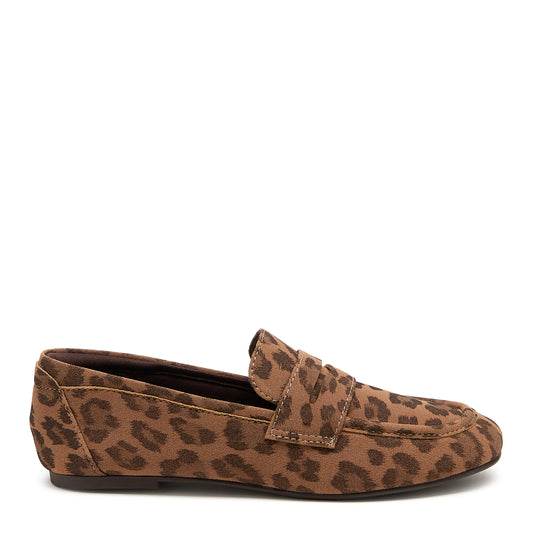 Trixie Tan Leopard Print Loafers