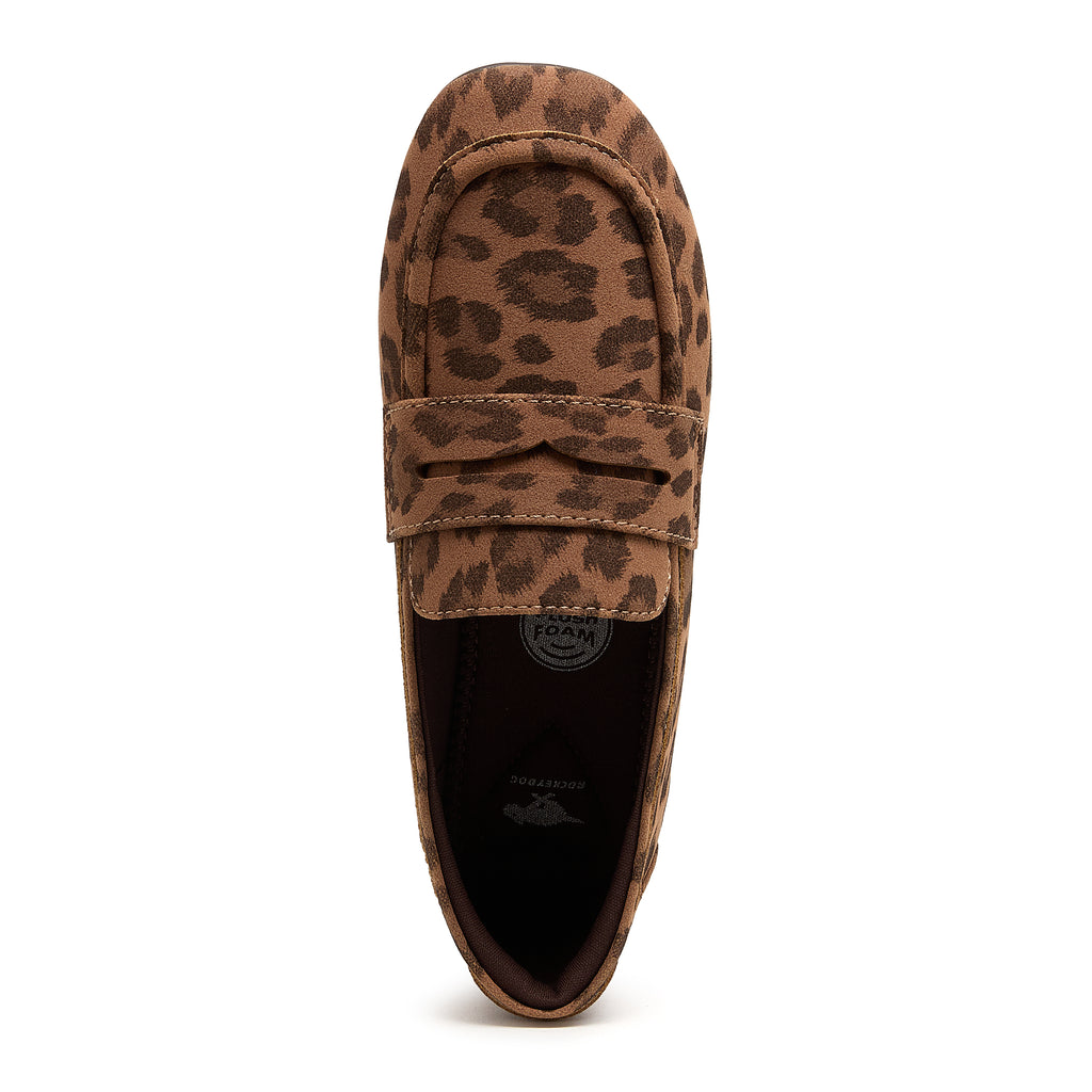 Trixie Tan Leopard Print Loafers