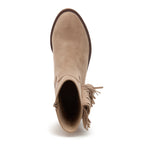 Yankee Taupe Tassel Cowboy Boots