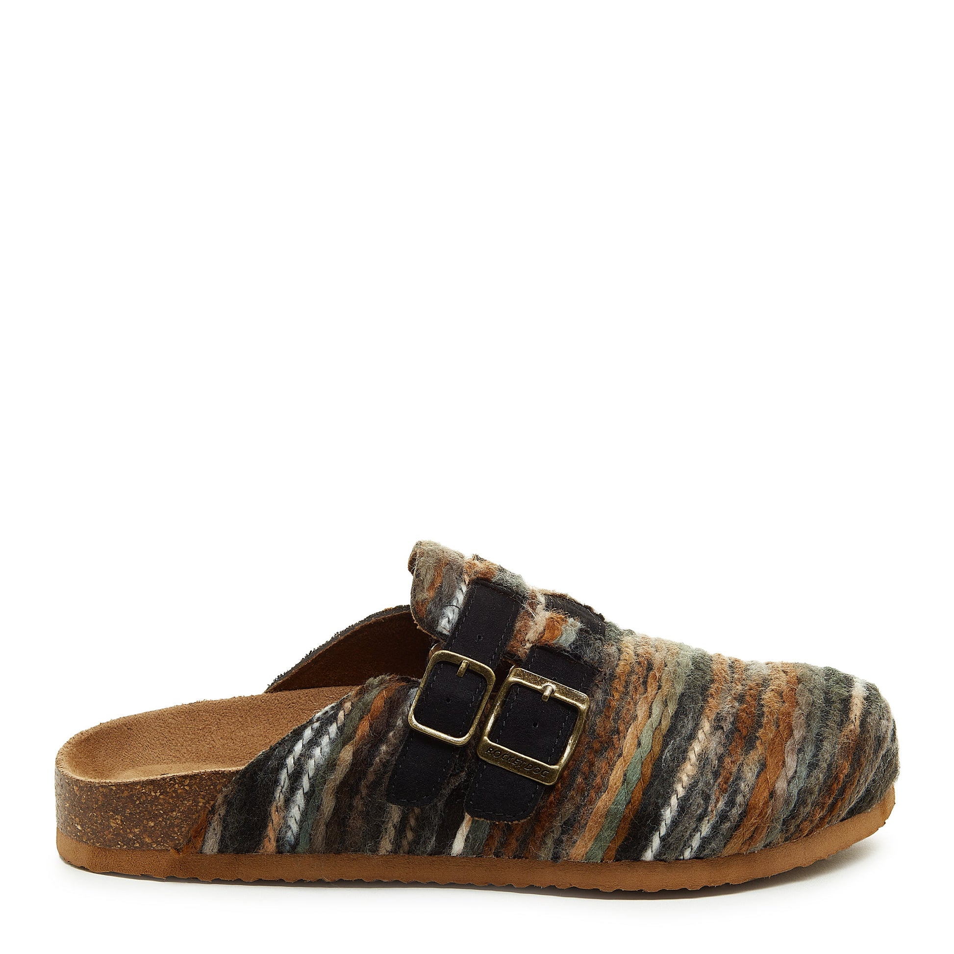 Abel Brown Stripe Clogs