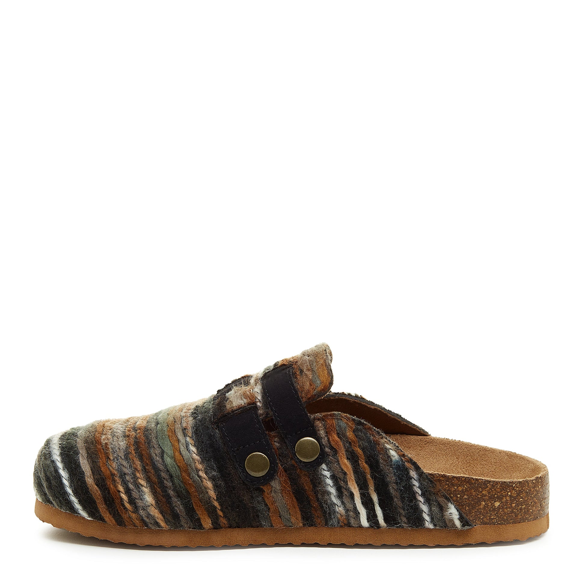 Abel Brown Stripe Clogs