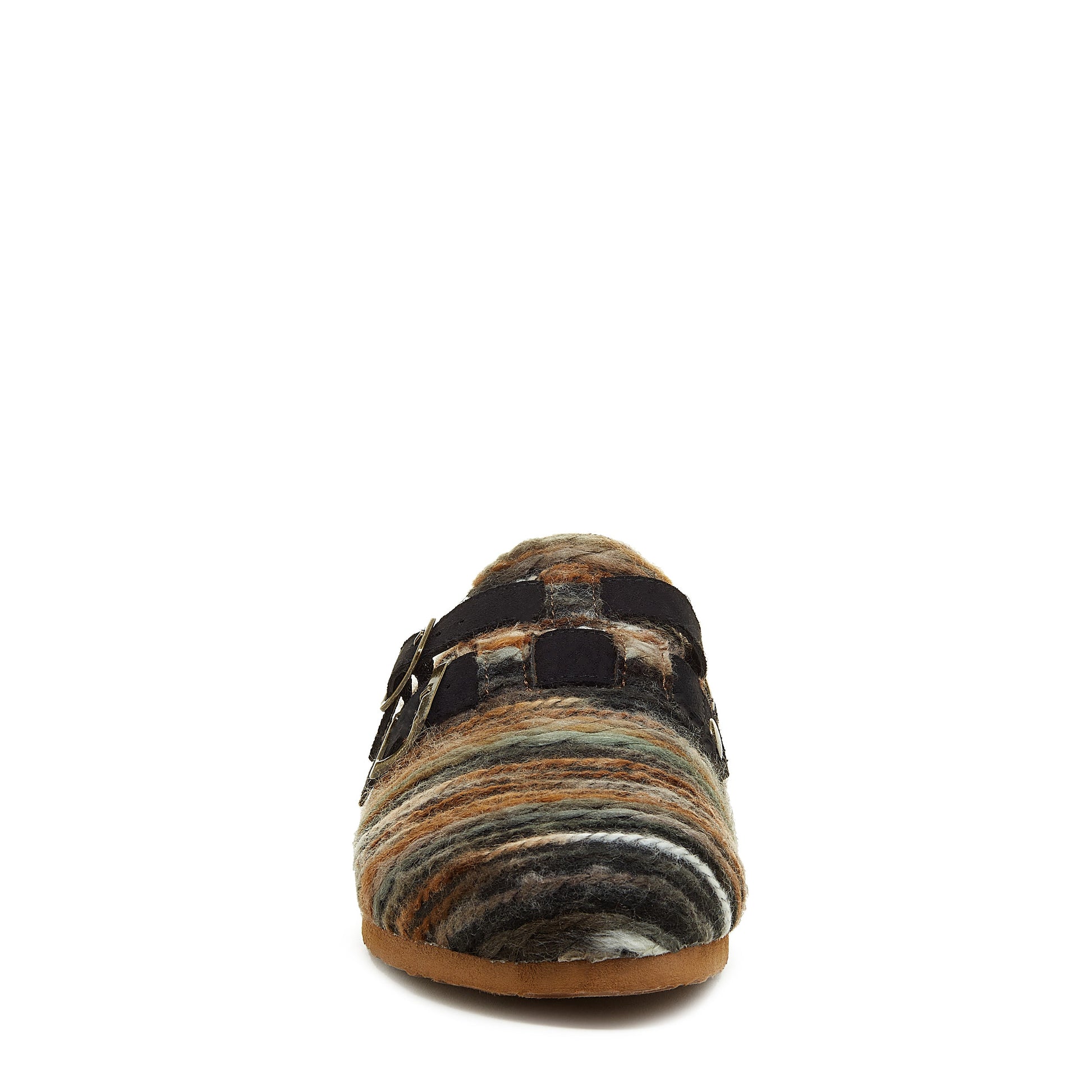 Abel Brown Stripe Clogs