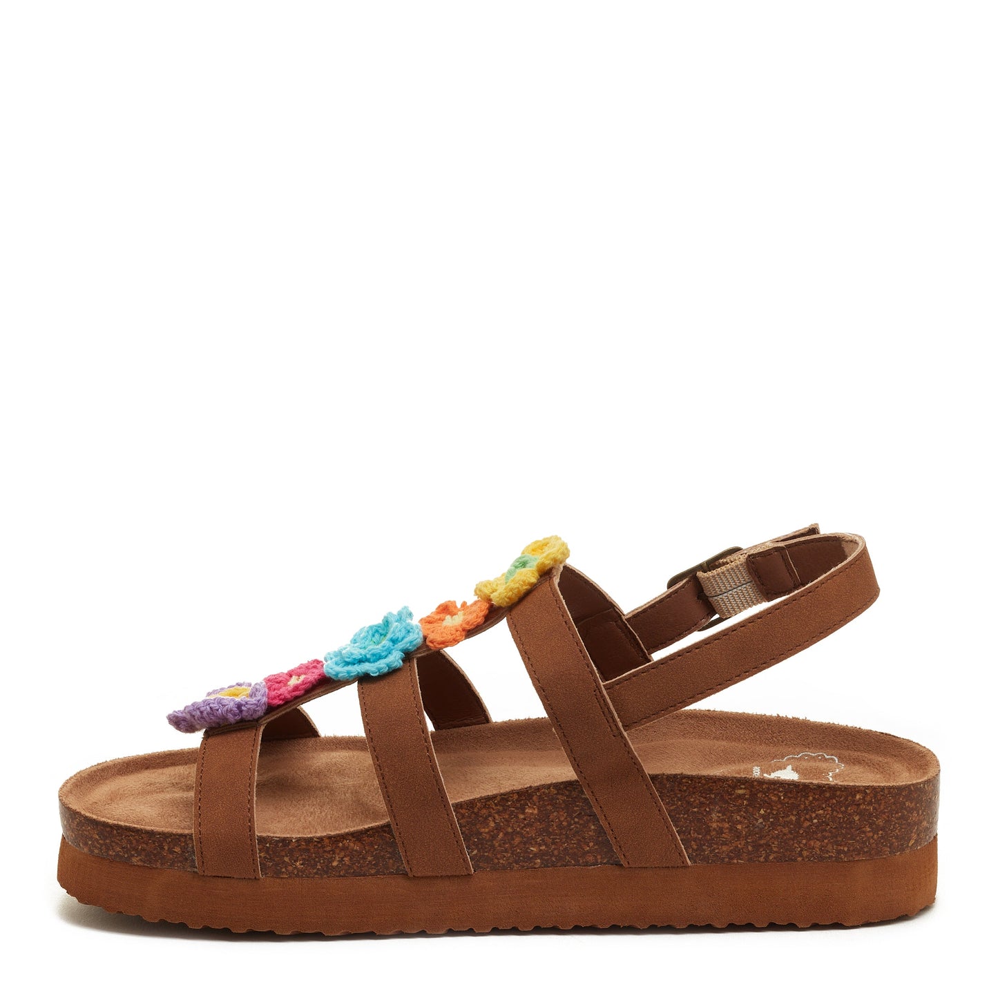 Abuzz Brown Buckle Strap Sandals