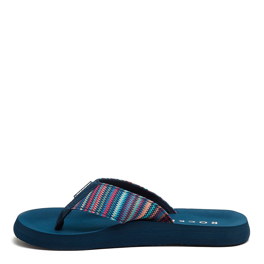 Rocket Dog | Adios Blue Zig Zag Flip Flops