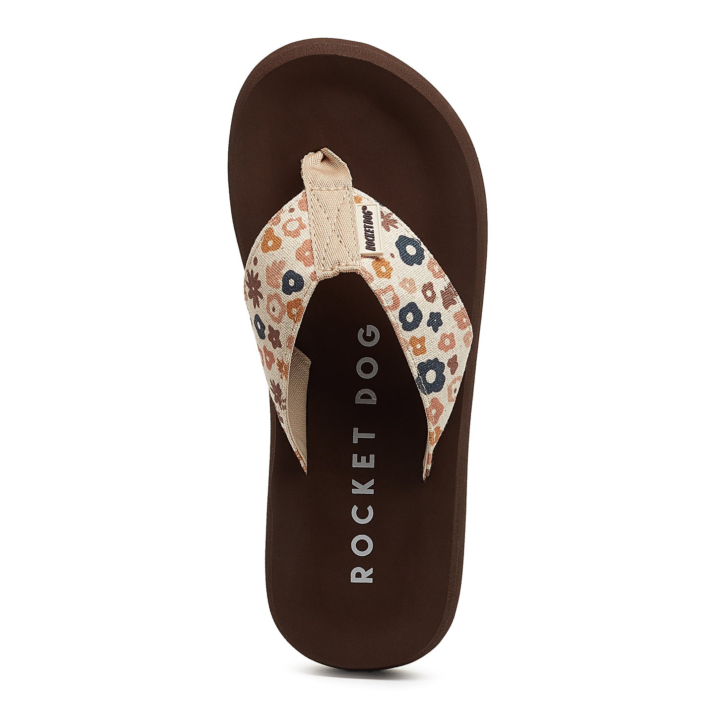 Adios Natural Floral Flip Flop