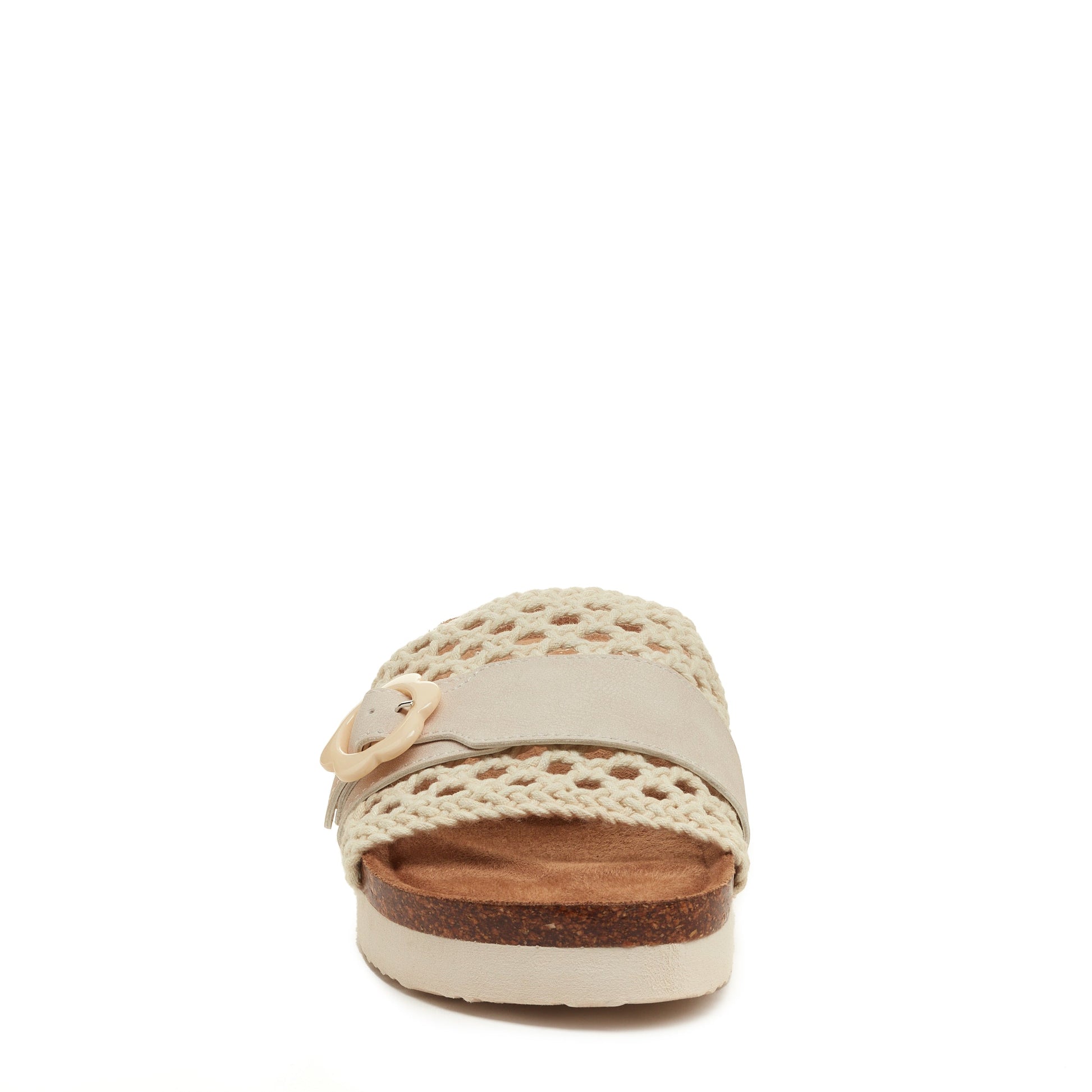 Alma Natural Crochet Strap Sandals