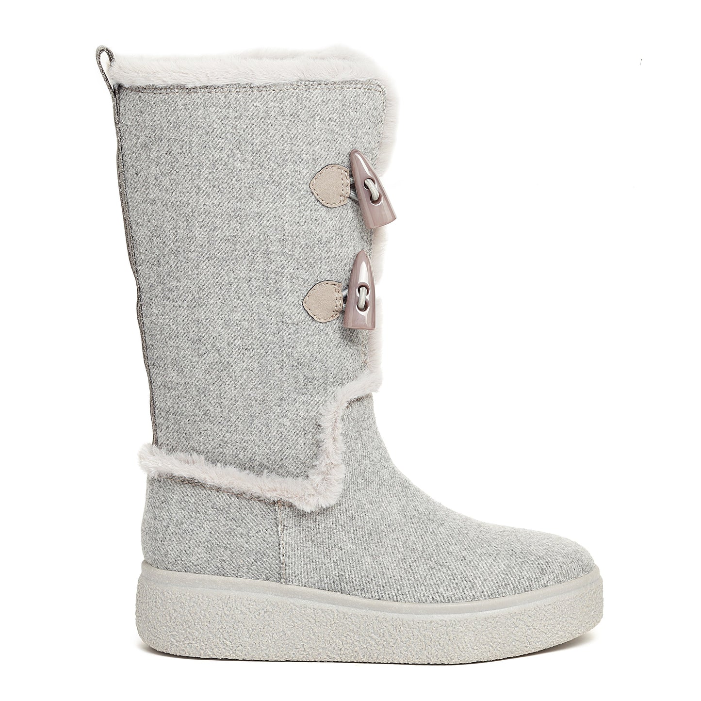 Atilla Grey Shearling Boot